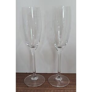 Arc France Champagne Flute Lot Of 2 8.75 Inches Tall